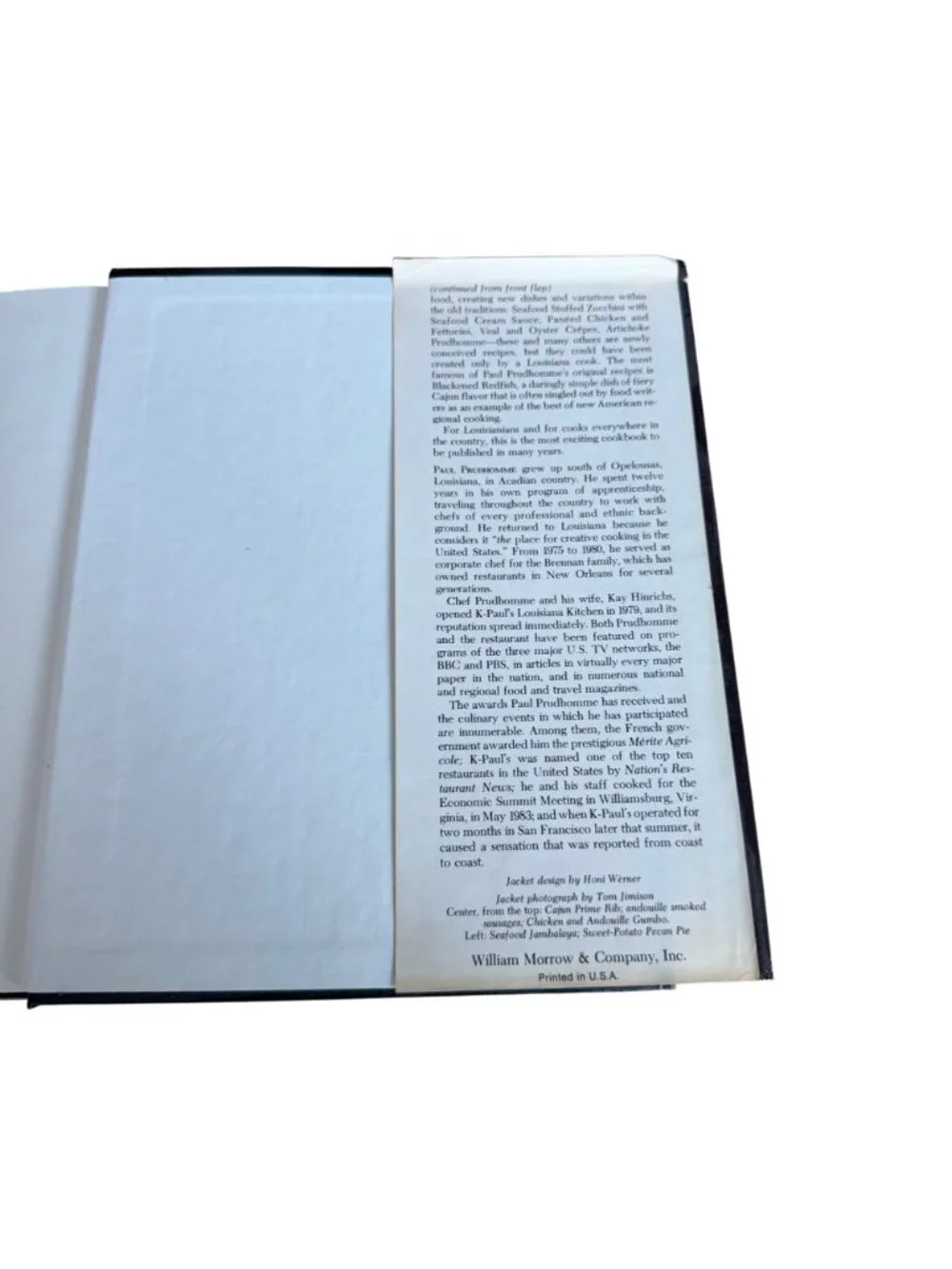 Chef Paul Prudhommes Louisiana Kitchen VTG Cookbook HC Cajun Recipes 1984 Clean